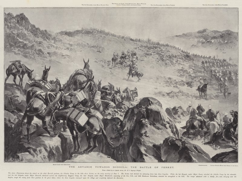 El avance hacia Dongola, la batalla de Ferket de William Heysham Overend