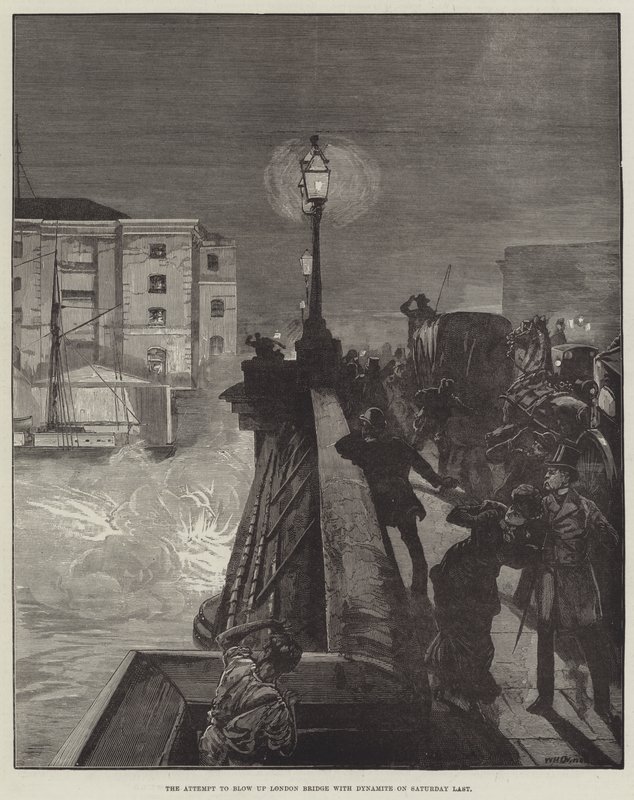 El intento de volar el Puente de Londres con dinamita el sábado pasado de William Heysham Overend