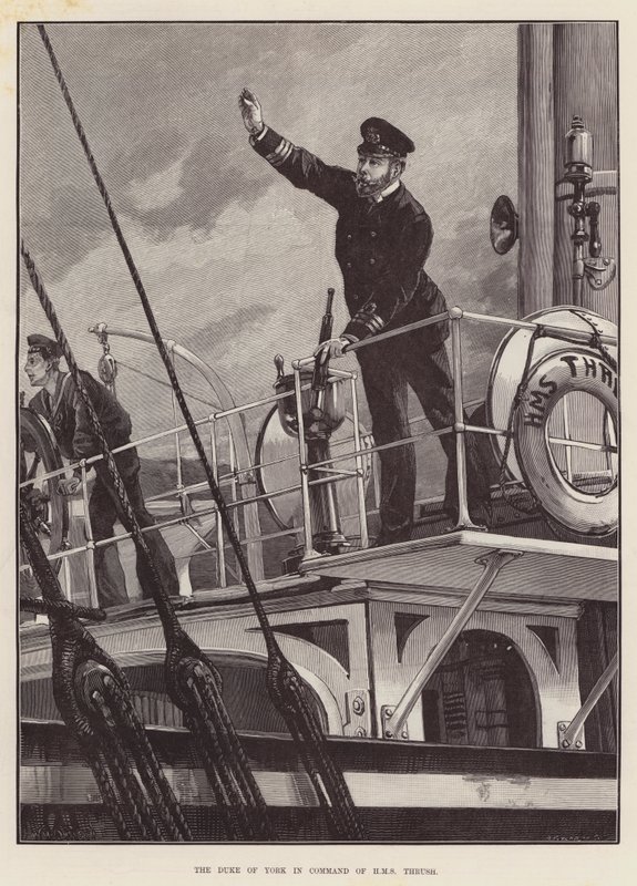 El Duque de York al mando del HMS Thrush de William Heysham Overend