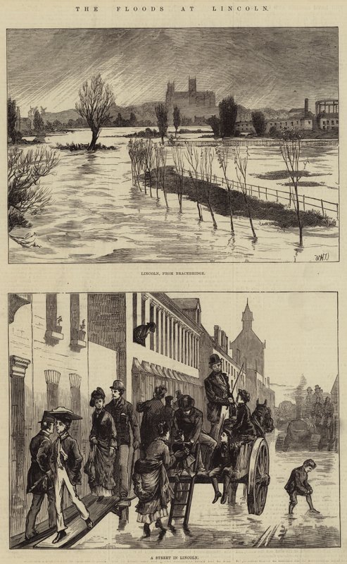 Las inundaciones en Lincoln de William Heysham Overend