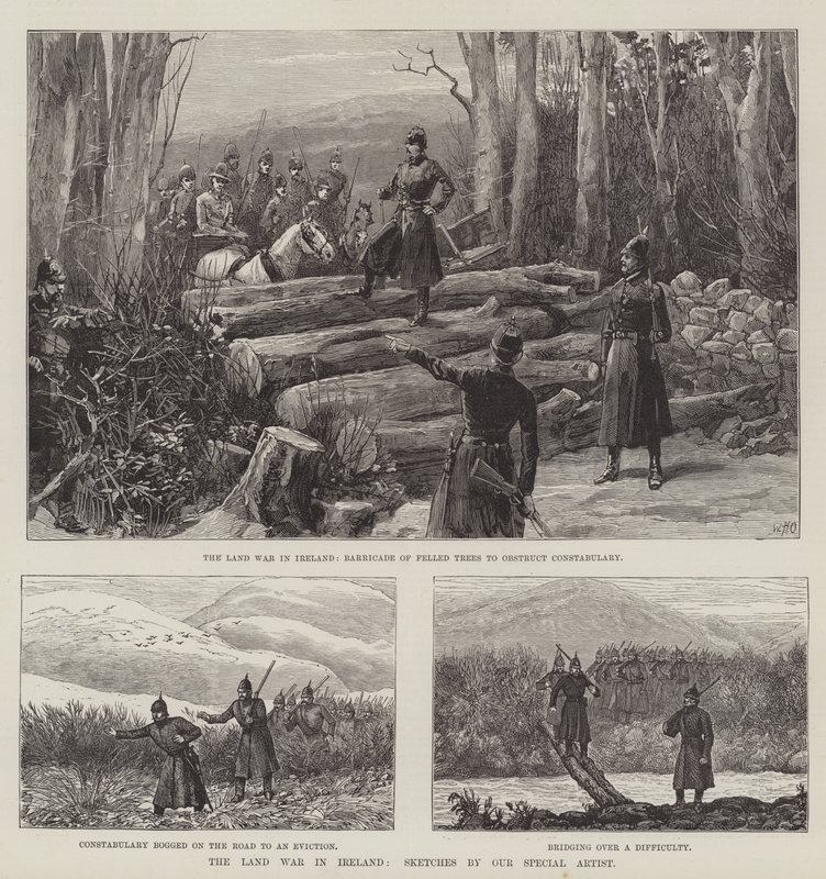 La guerra de tierras en Irlanda de William Heysham Overend