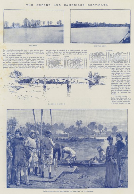 La regata de Oxford y Cambridge de William Heysham Overend