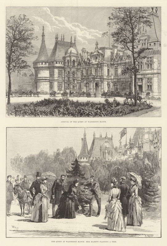 La Reina en Waddesdon Manor de William Heysham Overend