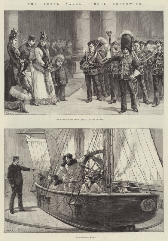 La Escuela Naval Real, Greenwich de William Heysham Overend