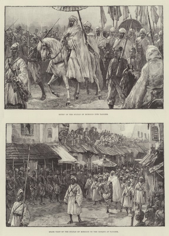El Sultán de Marruecos en Tánger de William Heysham Overend