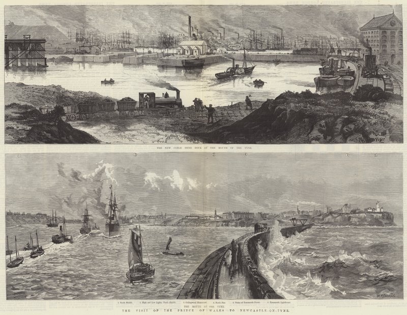 La visita del Príncipe de Gales a Newcastle-on-Tyne de William Heysham Overend