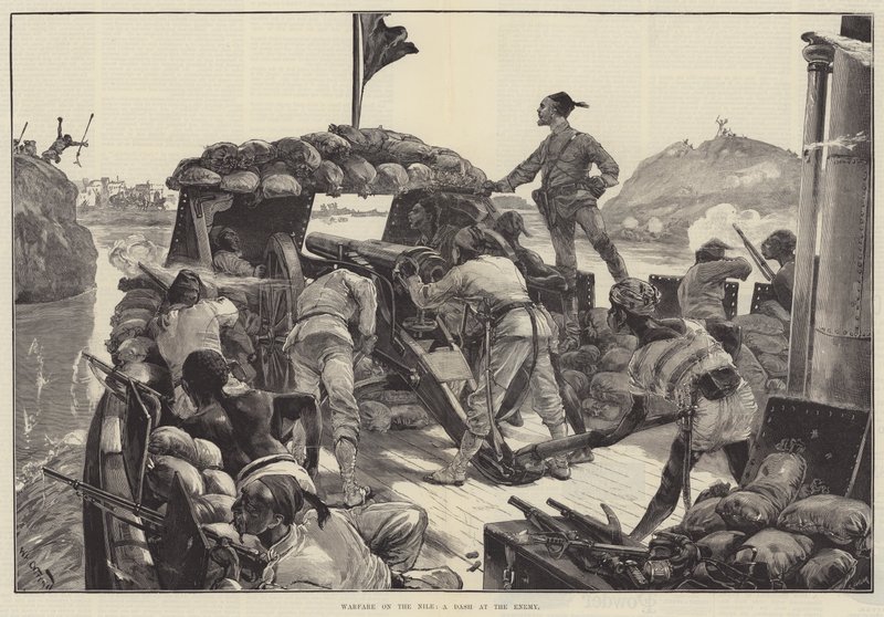 Guerra en el Nilo, un ataque al enemigo de William Heysham Overend