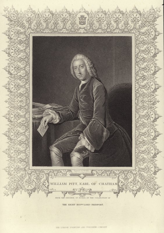 Retrato de William Pitt el Viejo de William Hoare