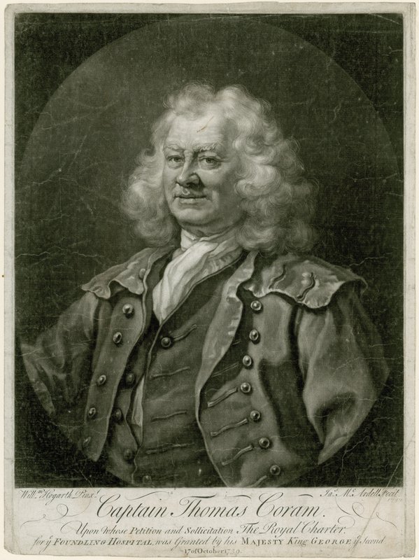 Capitán Thomas Coram de William Hogarth