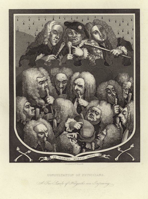 Consulta de médicos de William Hogarth