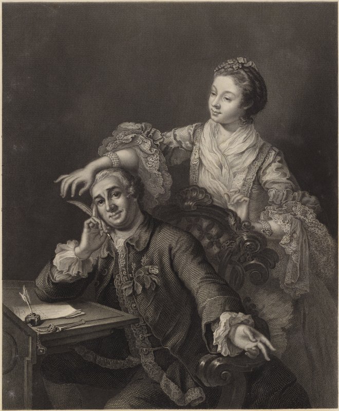 David Garrick y su esposa de William Hogarth