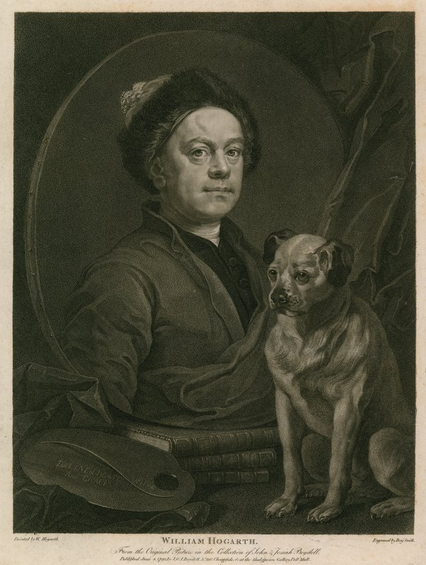 Autorretrato de William Hogarth de William Hogarth