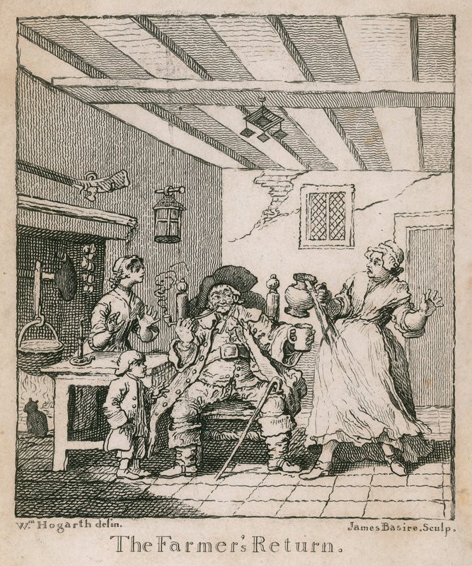 El regreso del granjero de William Hogarth