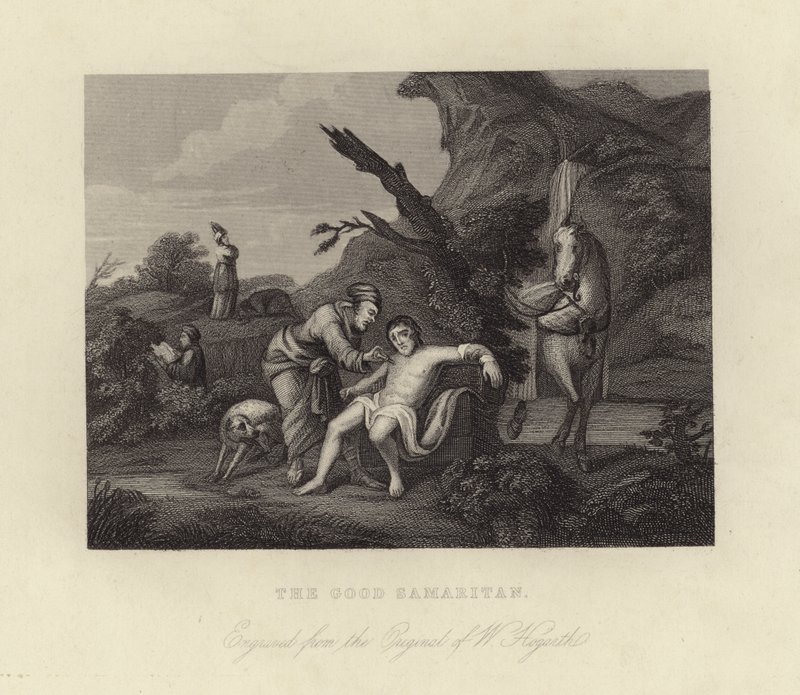 El buen samaritano de William Hogarth
