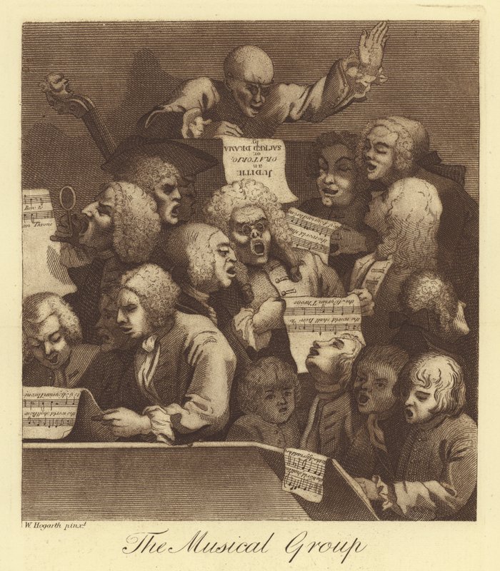 El grupo musical de William Hogarth