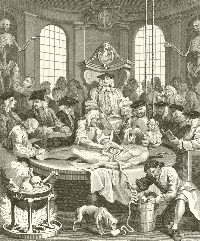Las cuatro etapas de la crueldad de William Hogarth