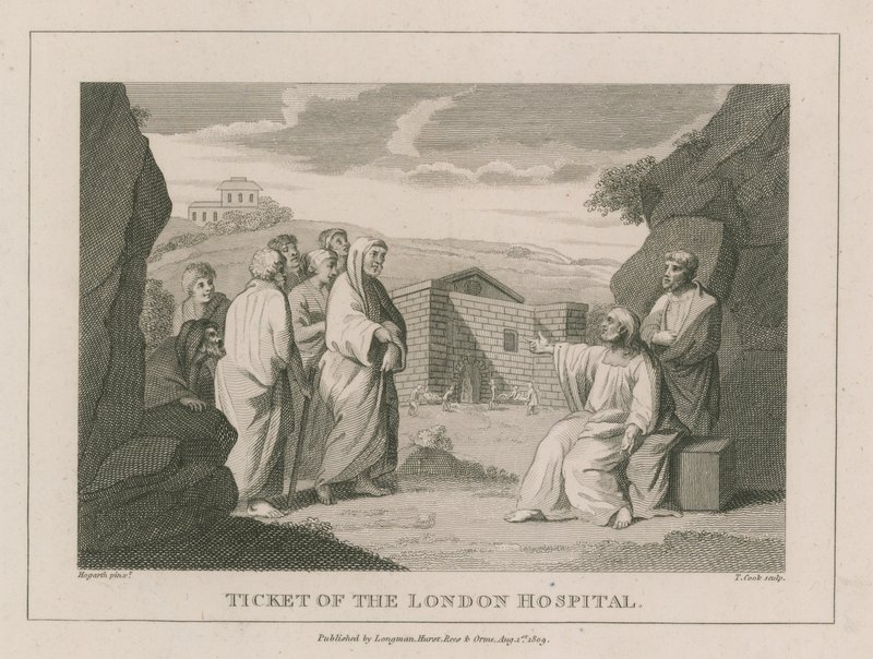 Boleto del Hospital de Londres de William Hogarth