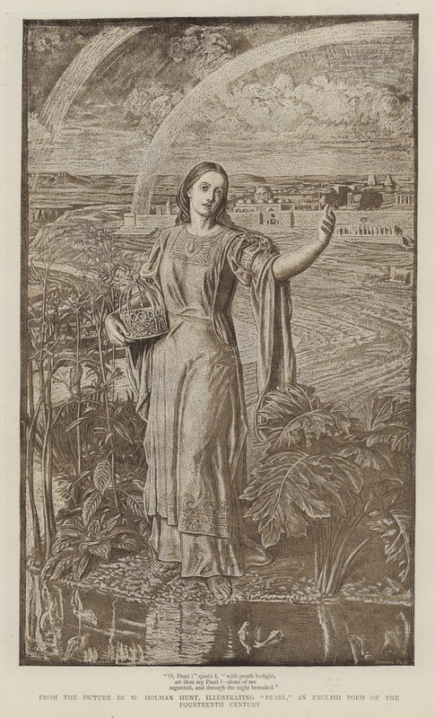 La perla, poema inglés del siglo XIV de William Holman Hunt