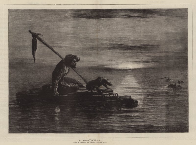 Un náufrago de William James Linton