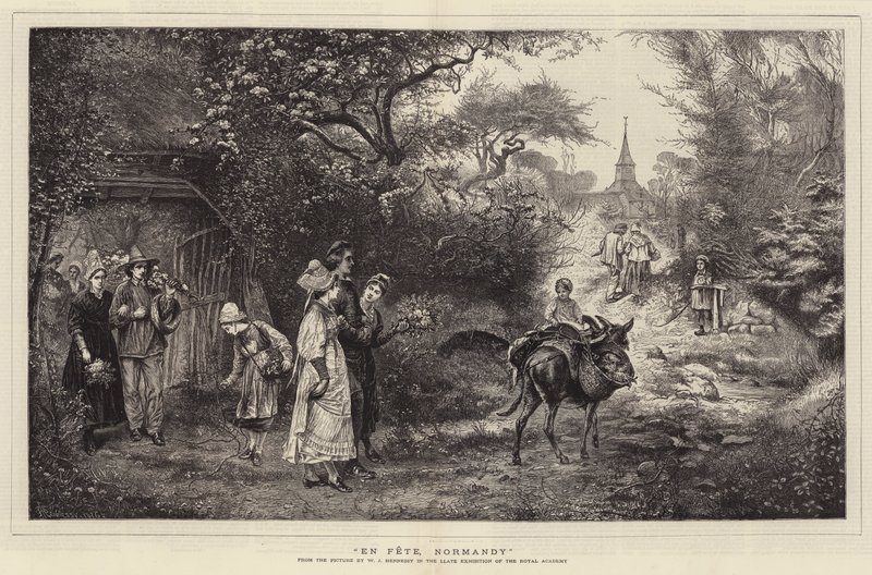 En fiesta, Normandía de William John Hennessy