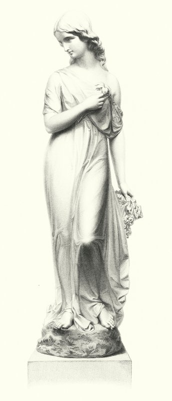 Pureza, grabado por W Roffe de la estatua de M Noble (grabado) de William John Roffe