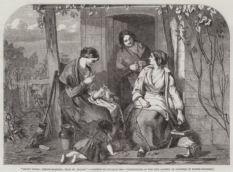 Tiempos felices, trenzado de paja, cerca de St Albans de William Lee