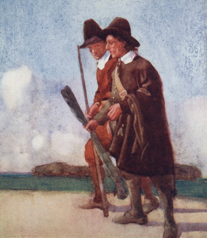 Ilustración para The Compleat Angler de Izaak Walton (litografía en color) de William Lee Hankey