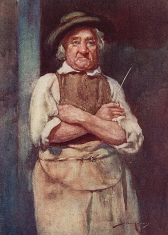 Ilustración para The Deserted Village de Oliver Goldsmith (litografía en color) de William Lee Hankey