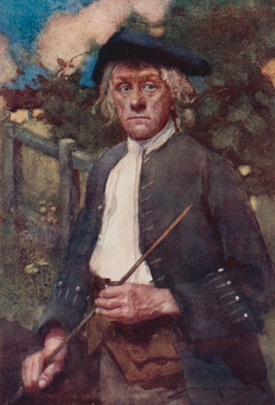 Ilustración para The Deserted Village de Oliver Goldsmith (litografía en color) de William Lee Hankey