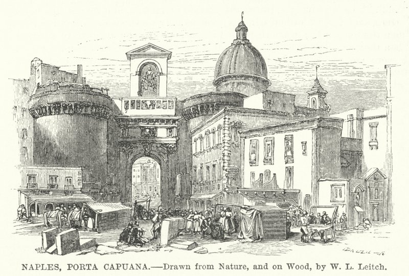 Nápoles, Porta Capuana de William Leighton (after) Leitch
