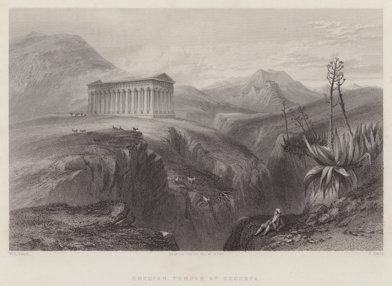 Templo griego en Segesta de William Leighton Leitch