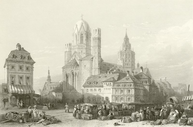Catedral de Maguncia, Rin de William Leighton Leitch