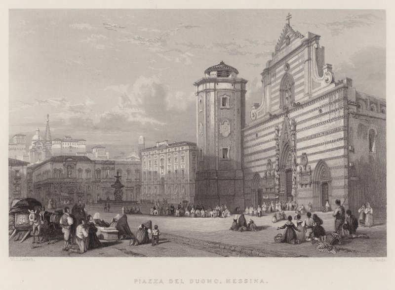 Piazza Del Duomo, Messina de William Leighton Leitch