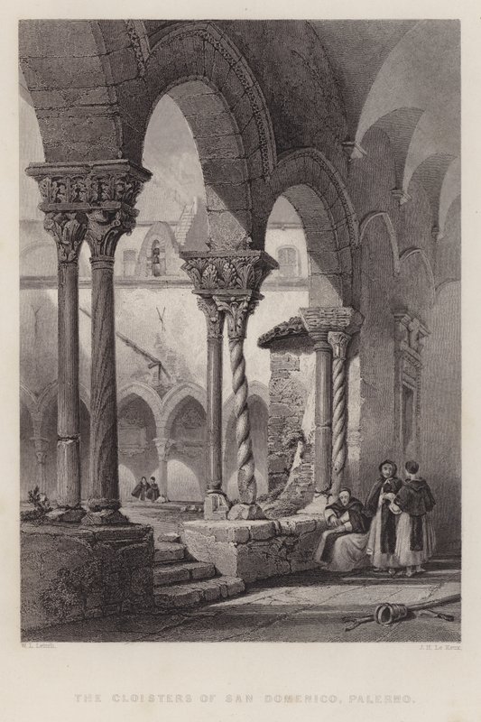 Los Claustros de San Domenico, Palermo de William Leighton Leitch