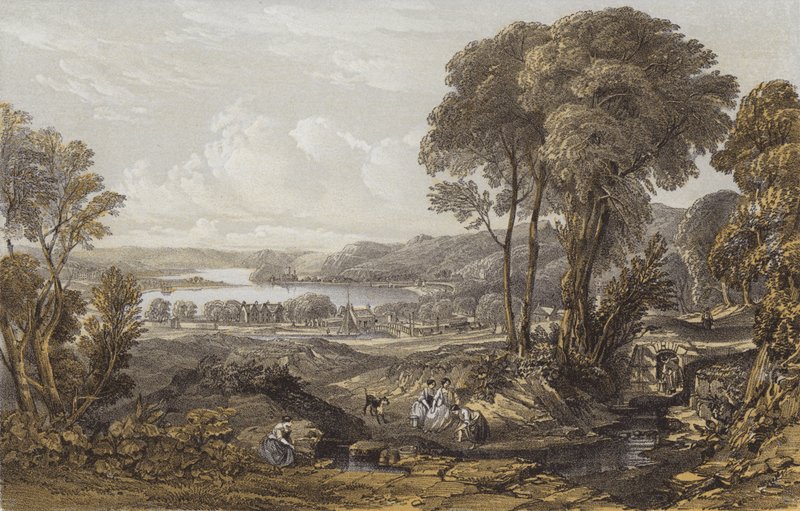 Vista del Clyde sobre el ferry de Erskine de William Leighton Leitch