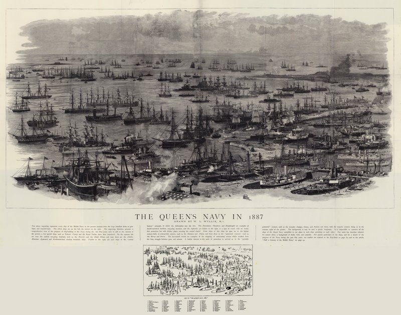 La Marina de la Reina en 1887 de William Lionel Wyllie