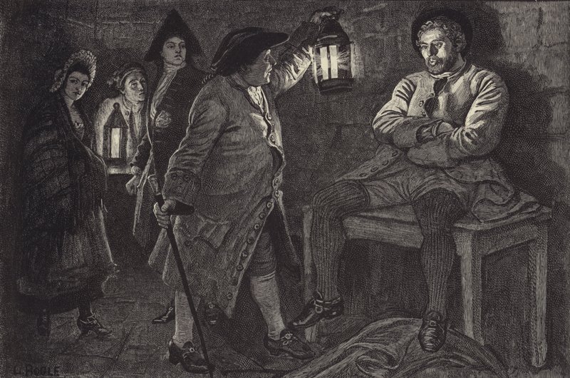 El Bailie descubre a Rob Roy en la cárcel de William Lockhart Bogle