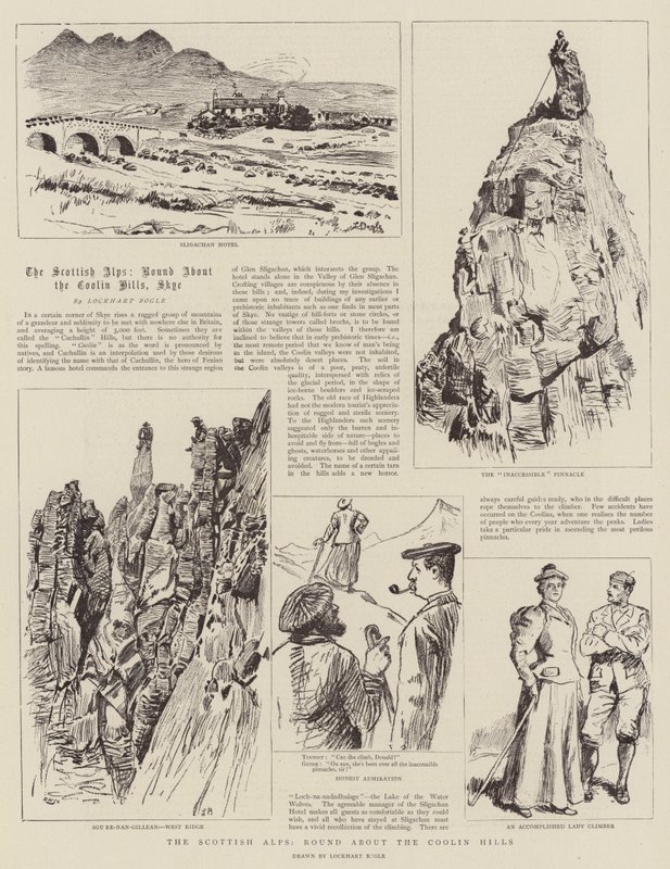 Los Alpes escoceses, alrededor de las colinas de Coolin de William Lockhart Bogle
