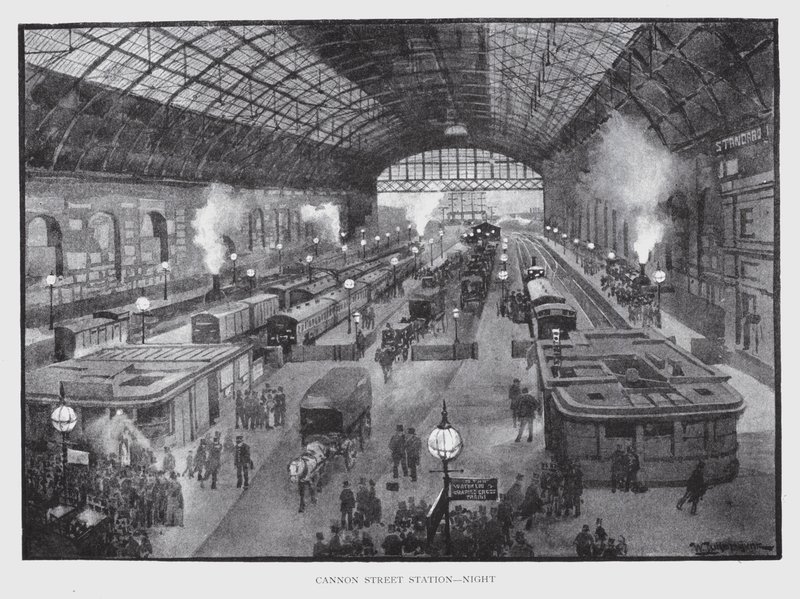 Estación de Cannon Street, Noche de William Luker