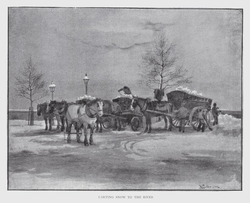 Transportando Nieve al Río de William Luker