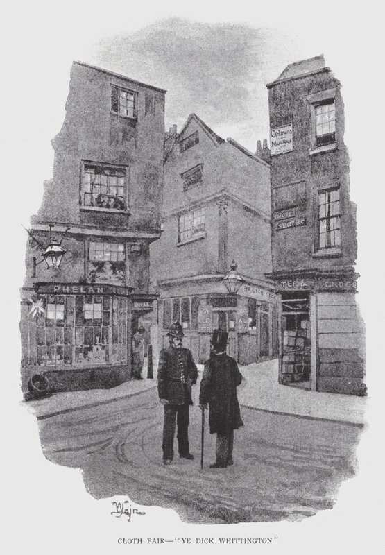 Cloth Fair, "Ye Dick Whittington" de William Luker