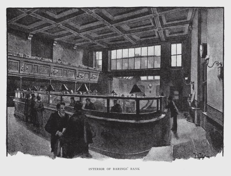 Interior del Banco de Barings de William Luker