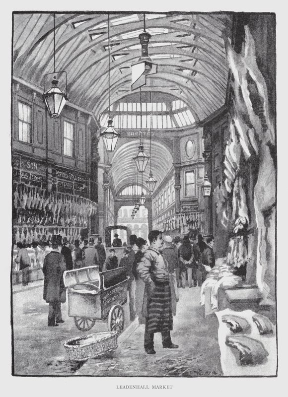 Mercado de Leadenhall de William Luker