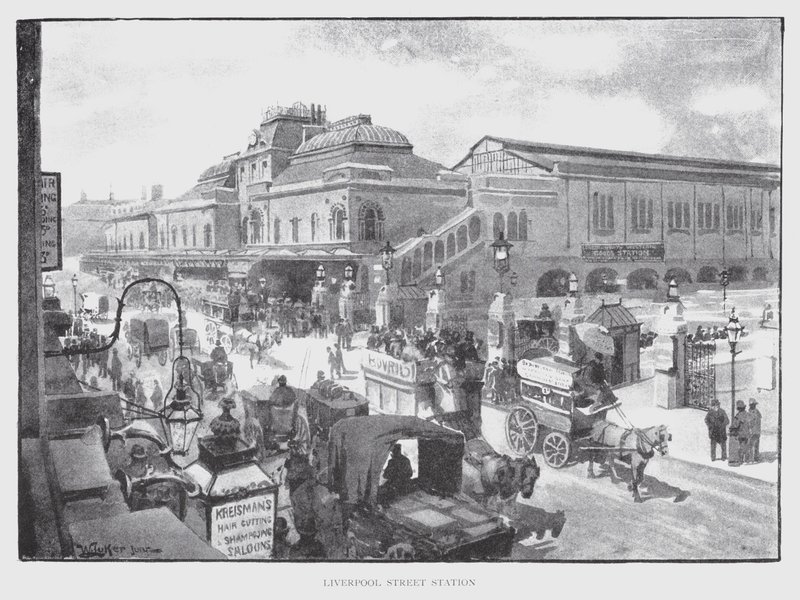 Estación de Liverpool Street de William Luker