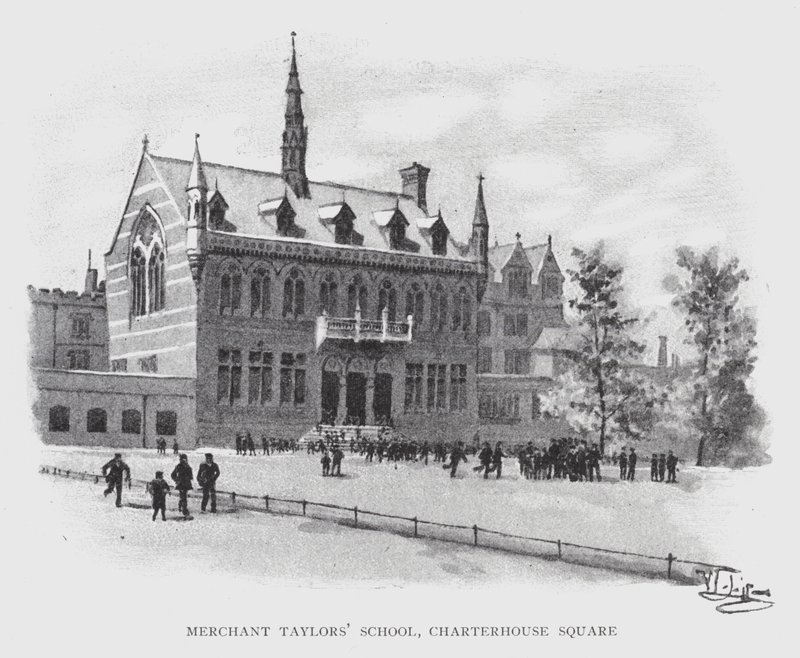 Escuela de los Mercaderes de Sastres, Charterhouse Square de William Luker
