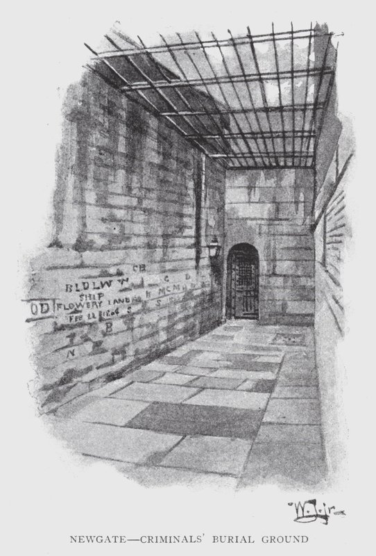 Newgate, cementerio de criminales de William Luker