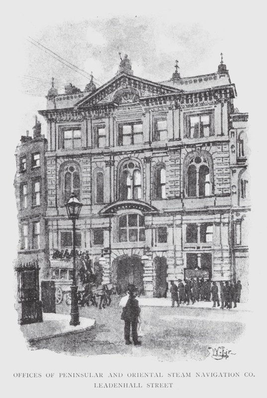 Oficinas de la Compañía de Navegación Peninsular y Oriental, Leadenhall Street de William Luker