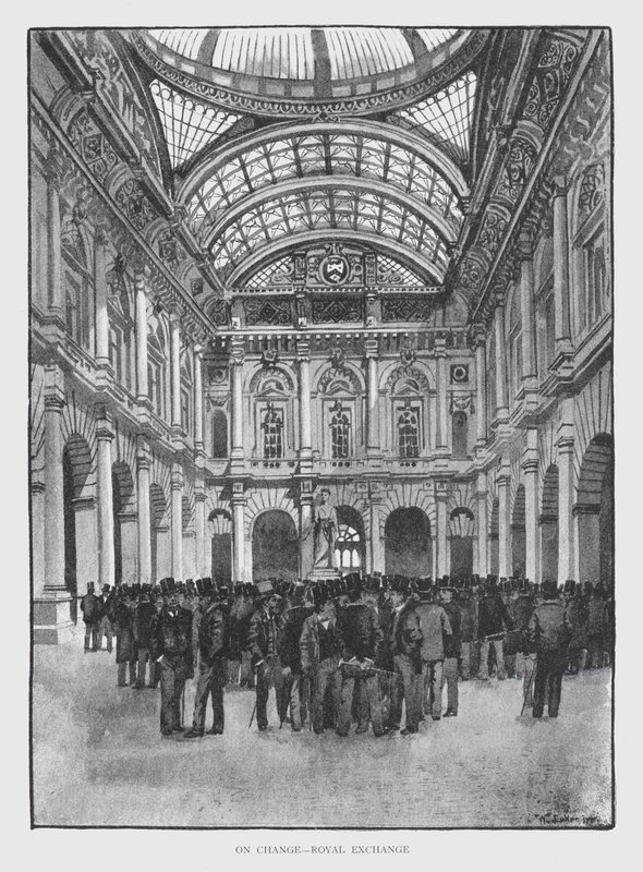En la Bolsa, Royal Exchange de William Luker