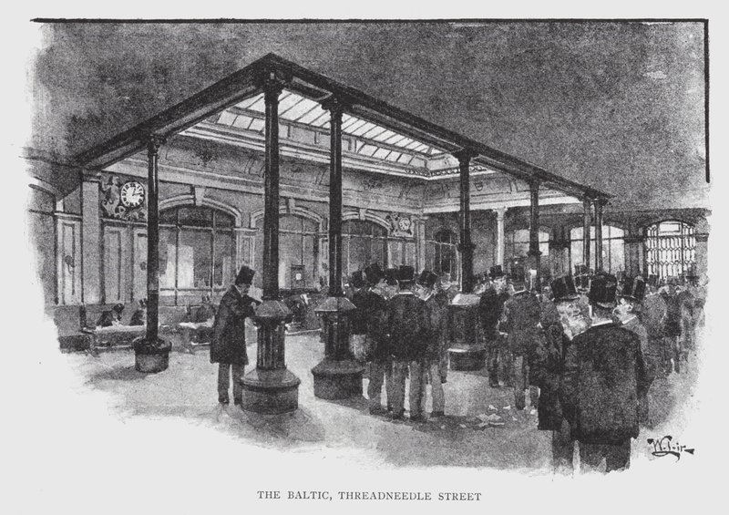 El Báltico, Threadneedle Street de William Luker