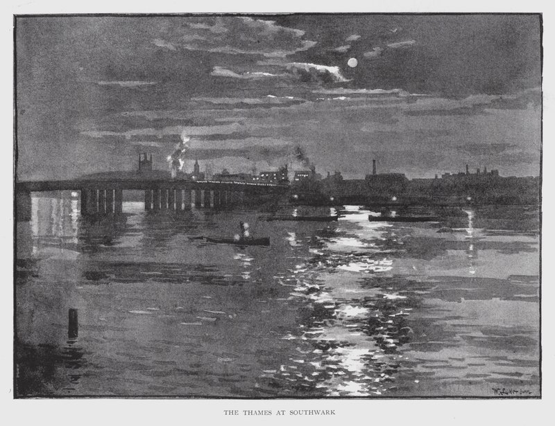 El Támesis en Southwark de William Luker